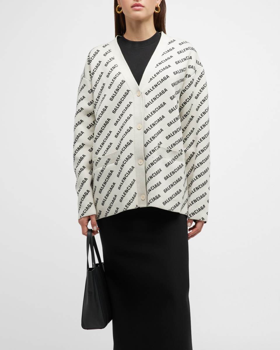 All-Over Logo Cardigan